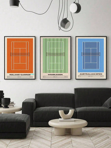 Elevate your living space with this minimalist 3-piece canvas art set inspired by tennis tournaments. Crafted for a modern aesthetic, each piece features clean lines and subtle details that celebrate the sport’s elegance. Ideal for enhancing stylish home decor, this set adds a sophisticated touch without overwhelming your space. Perfect for tennis enthusiasts seeking refined, contemporary artwork that complements a sleek interior design.