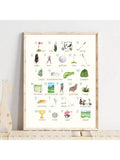This minimalist ABCD Golf Alphabet Wall Art Print is a must-have for any boy's room. Its modern aesthetic adds a touch of sophistication to any nursery, while also educating and entertaining with its unique alphabet design. Made for budding golf enthusiasts, this print is the perfect addition to any little one's room.