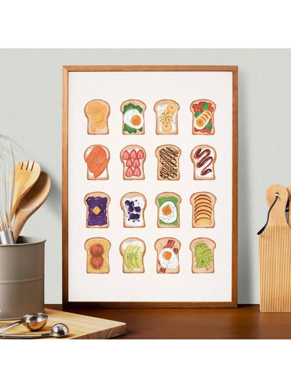 Elevate your kitchen ambiance with this Minimalist Avocado Toast Wall Art Print. Designed for food enthusiasts, it combines clean lines and subtle colors to complement modern decor. This stylish piece adds a touch of culinary charm while maintaining a sleek, understated aesthetic, perfect for creating an inviting and contemporary kitchen space.