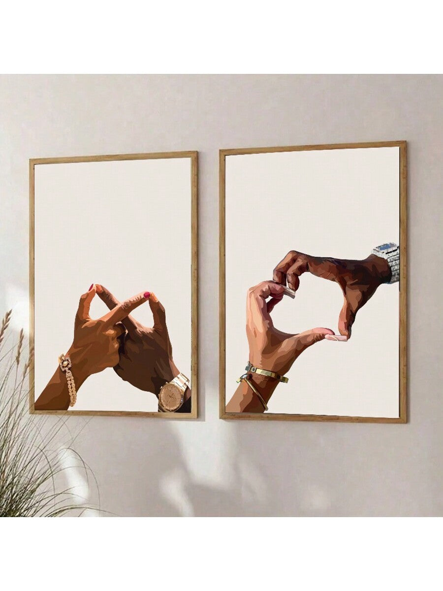 This Minimalist Black Couple Holding Hands Canvas Art is the perfect addition to any home or office, adding a touch of romance and sophistication. Made with high-quality materials, it is a beautiful statement piece that will elevate any room. Bring love and style into your space with this stunning canvas art.