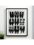 Elevate your living space with this minimalist black and white high heels wall art. Printed on high-quality canvas, this stylish poster adds a sophisticated, modern touch to any room. Its clean lines and monochrome palette complement contemporary decor, making it an ideal choice for fashion enthusiasts and design aficionados seeking understated elegance.