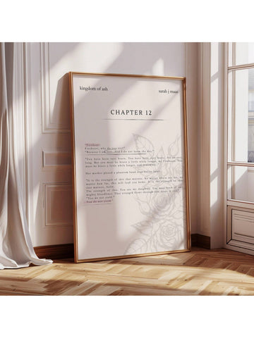 Bring literary inspiration into your space with this striking minimalist canvas print featuring an iconic quote from Throne of Glass. Designed for devoted book lovers, this wall art combines clean aesthetics with meaningful typography, creating a focal point that celebrates your passion for fantasy literature.