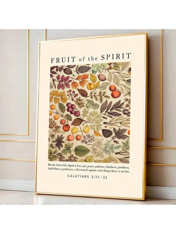 Elevate your spiritual space with this minimalist scripture wall art featuring the Fruit of the Spirit. This unframed canvas print combines contemporary design with timeless biblical wisdom, making it an ideal choice for modern Christian homes. The clean, understated aesthetic complements any décor style while serving as a daily reminder of faith-centered values.