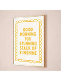Wake up to daily inspiration with this minimalist canvas wall art featuring the uplifting 