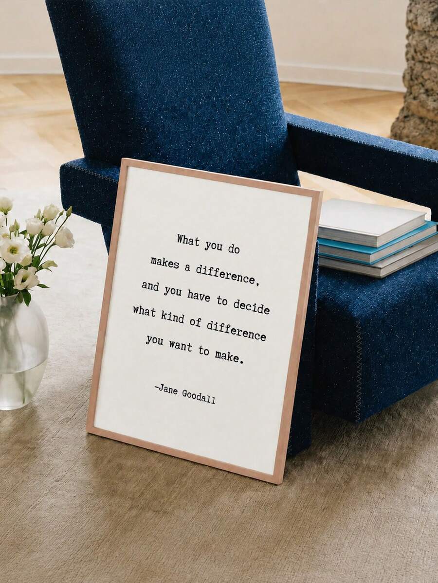 Minimalist Inspirational Quote & Motivational Affirmation Canvas Poster