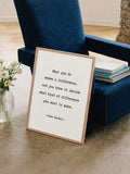 Minimalist Inspirational Quote & Motivational Affirmation Canvas Poster