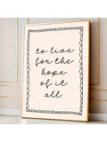 Transform your space with this striking minimalist canvas print featuring the empowering message 