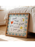 Transform your child's space with this minimalist nursery canvas print, designed to inspire and delight. Featuring thoughtfully curated quotes in clean, modern typography, this wall art brings warmth and personality to kids' rooms and playrooms without visual clutter. 