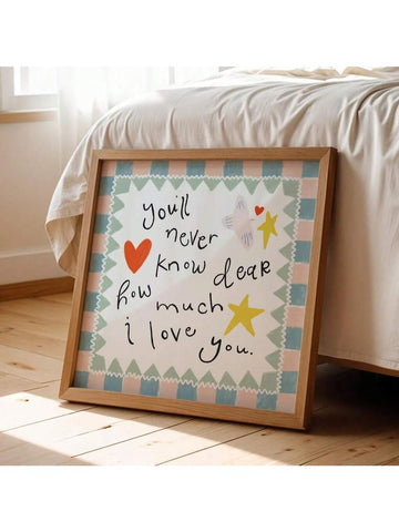 Transform your child's space with this minimalist nursery canvas print, designed to inspire and delight. Featuring thoughtfully curated quotes in clean, modern typography, this wall art brings warmth and personality to kids' rooms and playrooms without visual clutter. 