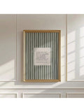 Enhance your modern home decor with our Minimalist Olive Green Stripe Bible Verse Poster. Made for the Boho-chic Christian, this wall art features a striking green stripe and a powerful bible verse. Add a touch of faith and style to any room with this unique piece.