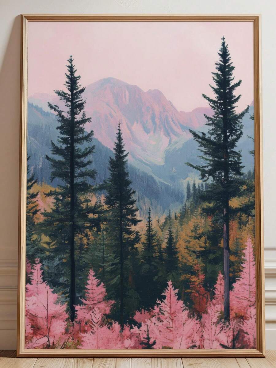 Transform your space with this serene Minimalist Pink Forest Canvas Wall Art. Featuring soft botanical tones and Nordic-inspired landscape design, this piece brings calm elegance to any room. Available as both framed and unframed options to suit your style. The waterproof canvas ensures durability, while the removable design makes it easy to update your decor whenever inspiration strikes. Perfect for modern homes seeking understated sophistication and natural beauty.