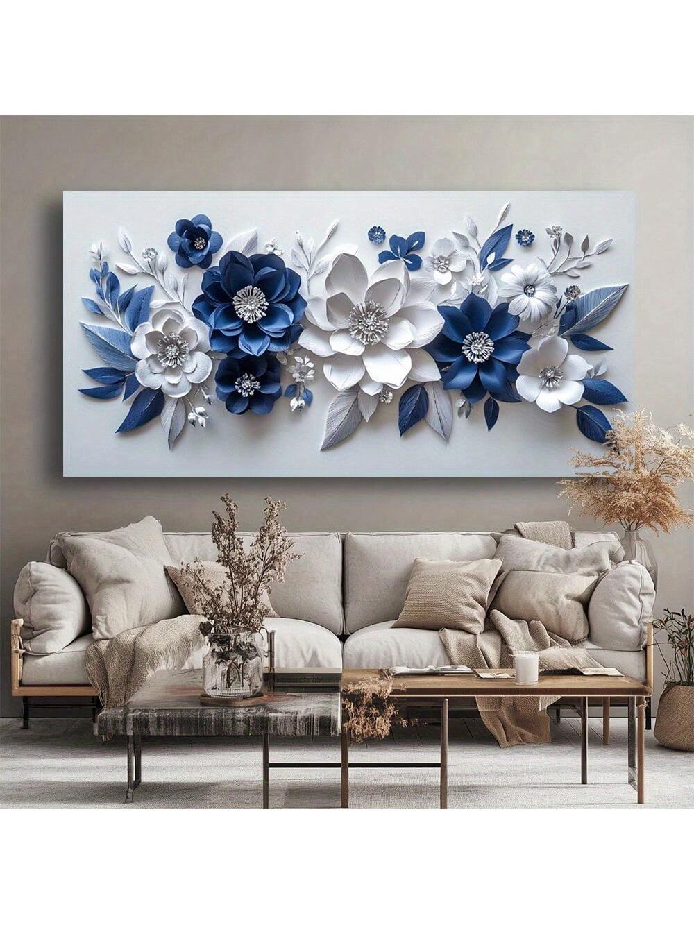 Elevate your living space with this modern 2D flat canvas wall art featuring an abstract paper flower design. Crafted for elegance, it adds a sophisticated touch to any room while maintaining a minimalist aesthetic. Its clean lines and subtle color palette make it a versatile piece that complements contemporary interiors effortlessly. Ideal for those seeking refined home décor that balances artistic expression with understated style.