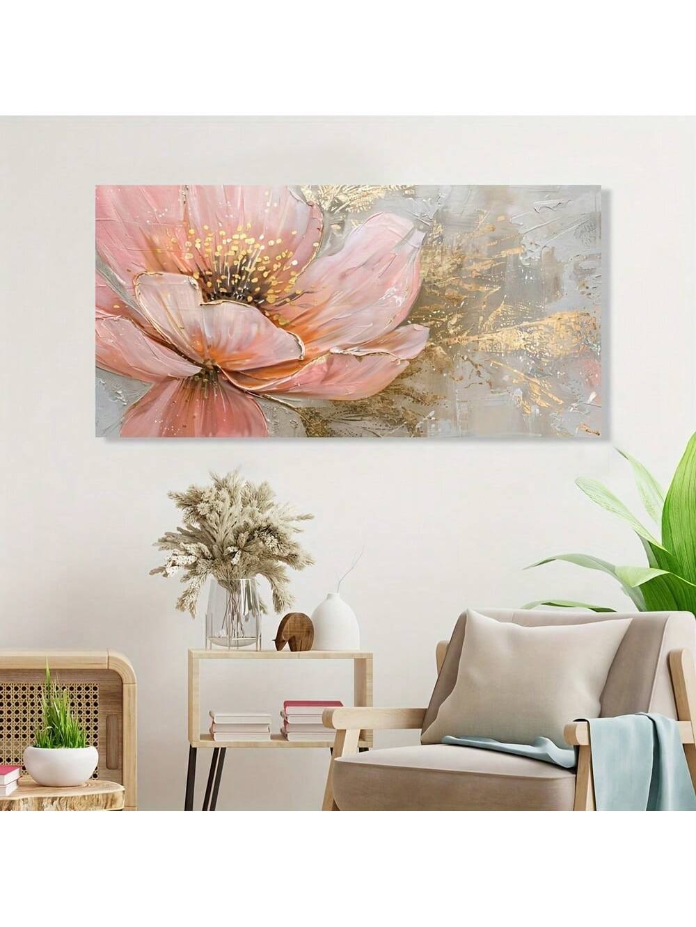 Elevate your living space with this Modern Abstract Cream Canvas Wall Art featuring a delicate floral design. Its neutral cream tones blend seamlessly with various decor styles, adding a sophisticated and calming ambiance to both living rooms and bedrooms. Crafted to enhance contemporary interiors, this piece offers a subtle yet impactful artistic statement that complements your home's aesthetic with refined elegance.