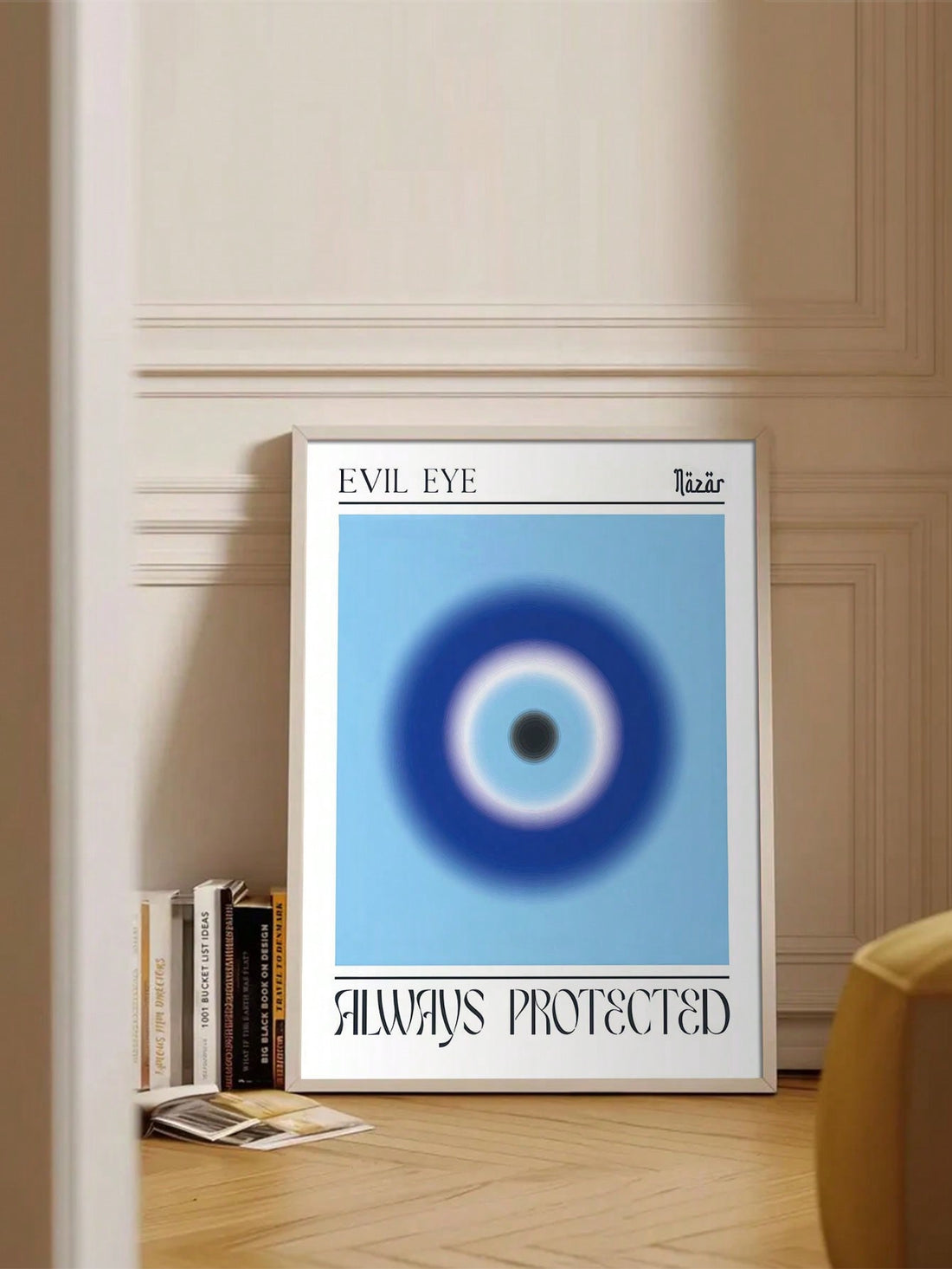 Add a touch of modern elegance to any space with our Modern Abstract Evil Eye Canvas Art. This frameless wall decor is perfect for both home and office, making it a versatile addition to any room. Expertly crafted with precision and attention to detail, this piece is sure to elevate any space.