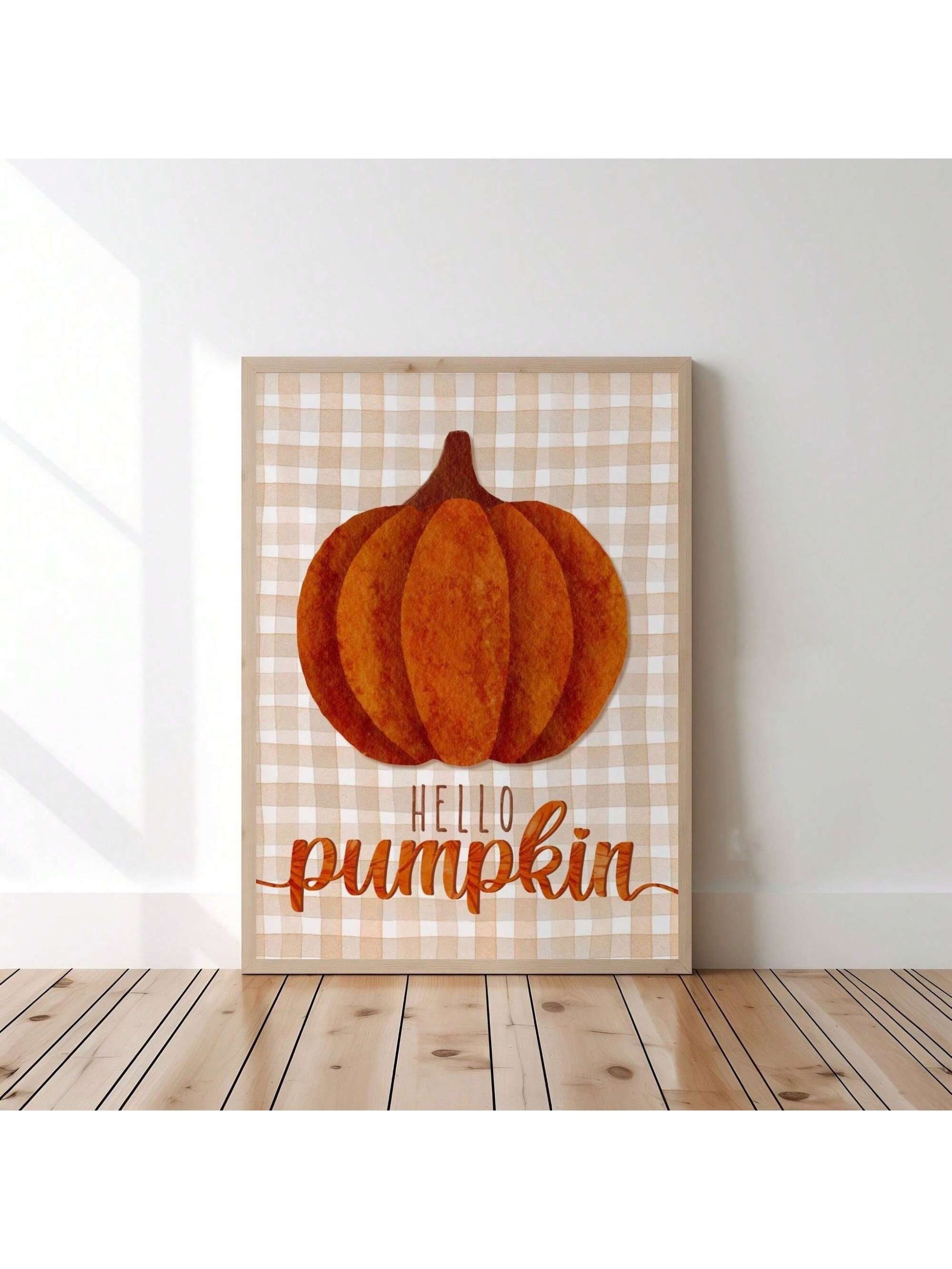 Elevate your fall decor with this Modern Abstract Hello Pumpkin Canvas Art, designed to blend contemporary style with seasonal charm. Its bold, abstract pumpkin motif adds a sophisticated touch to Halloween and farmhouse-themed interiors, creating a warm and inviting atmosphere. Crafted for durability and vibrant color retention, this canvas art serves as a striking wall accent that complements any autumn setting with expert flair.