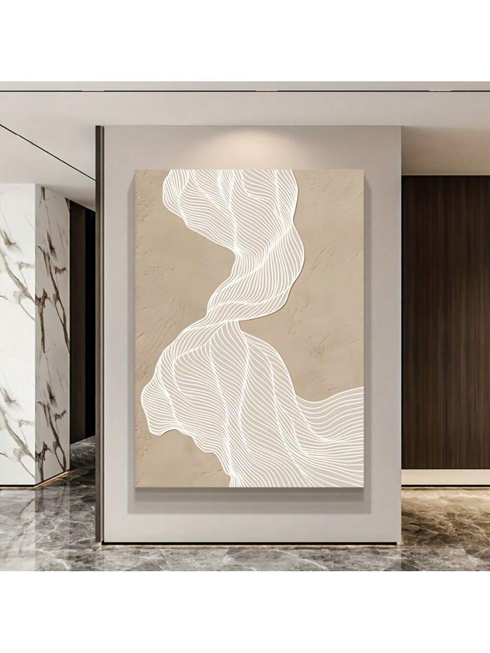 Elevate your living space with this Modern Abstract Texture Canvas Art, designed to bring a sophisticated and contemporary touch to any room. Its frameless design enhances the artwork’s depth and texture, making it a striking focal point for living rooms or bedrooms. Crafted with attention to detail, this piece complements modern interiors by adding subtle complexity and style without overwhelming your decor. Ideal for those seeking refined, artistic expression in their home environment.