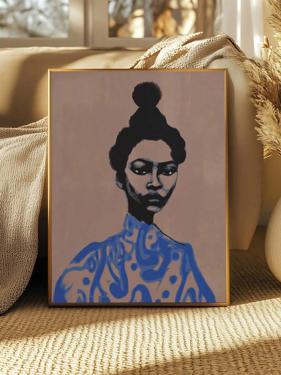Celebrate bold, contemporary style with this Modern Afrocentric Portrait Art Print. Featuring a striking minimalist design, this canvas piece brings cultural elegance to any space—bedroom, living room, office, or gallery wall. Available as both framed and unframed options to suit your décor. The waterproof canvas ensures durability and longevity, while the removable design makes it perfect for renters or those who love to refresh their space. Whether you're curating a personal sanctuary or searching for a m