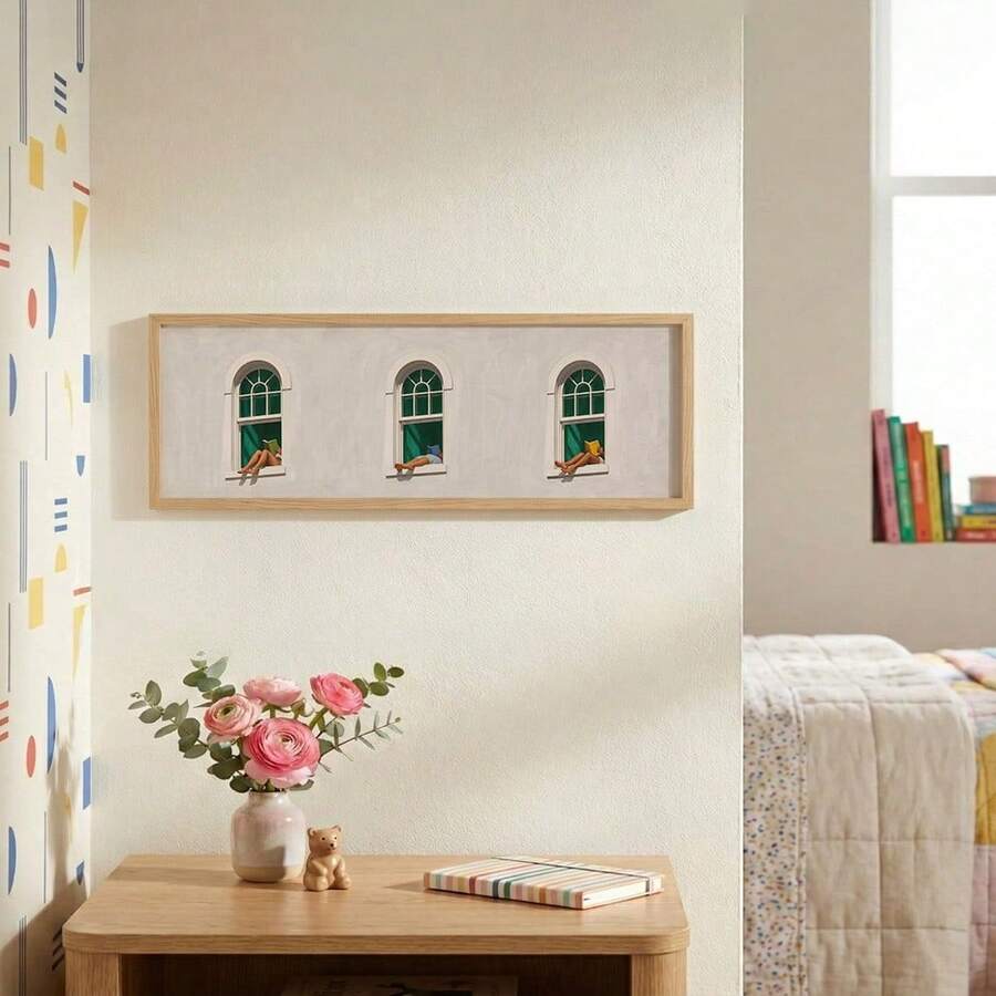 The Modern Arch Window Minimalist Reading Lover Aesthetic Canvas Poster features a serene arched window scene designed for those who love quiet moments and beautiful spaces. Clean lines, soft tones, and a minimalist composition create a peaceful reading-inspired aesthetic, making the artwork feel warm, refined, and effortlessly stylish without overwhelming your interior.