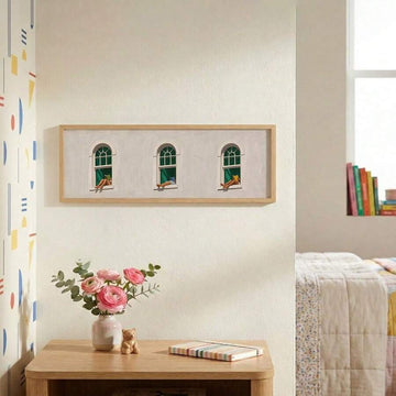 The Modern Arch Window Minimalist Reading Lover Aesthetic Canvas Poster features a serene arched window scene designed for those who love quiet moments and beautiful spaces. Clean lines, soft tones, and a minimalist composition create a peaceful reading-inspired aesthetic, making the artwork feel warm, refined, and effortlessly stylish without overwhelming your interior.