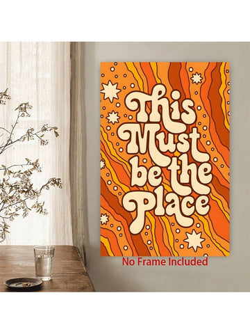 Elevate your living space with this Modern Art Canvas Print featuring the abstract letter design titled "This Must Be The Place." Crafted with oil painting techniques, this piece adds a sophisticated and contemporary touch to any room. Its bold composition and textured finish make it a striking focal point, perfect for enhancing stylish home decor with an expert blend of modern artistry and visual intrigue.