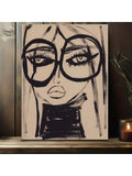 Upgrade your wall decor with our Modern Art Deco Black and White Abstract Woman Canvas Print. This elegant and stylish piece is perfect for any space, including your home, office, or classroom. The framed print adds a touch of sophistication and a unique statement to any room. Experience the benefits of incorporating this contemporary piece into your decor.