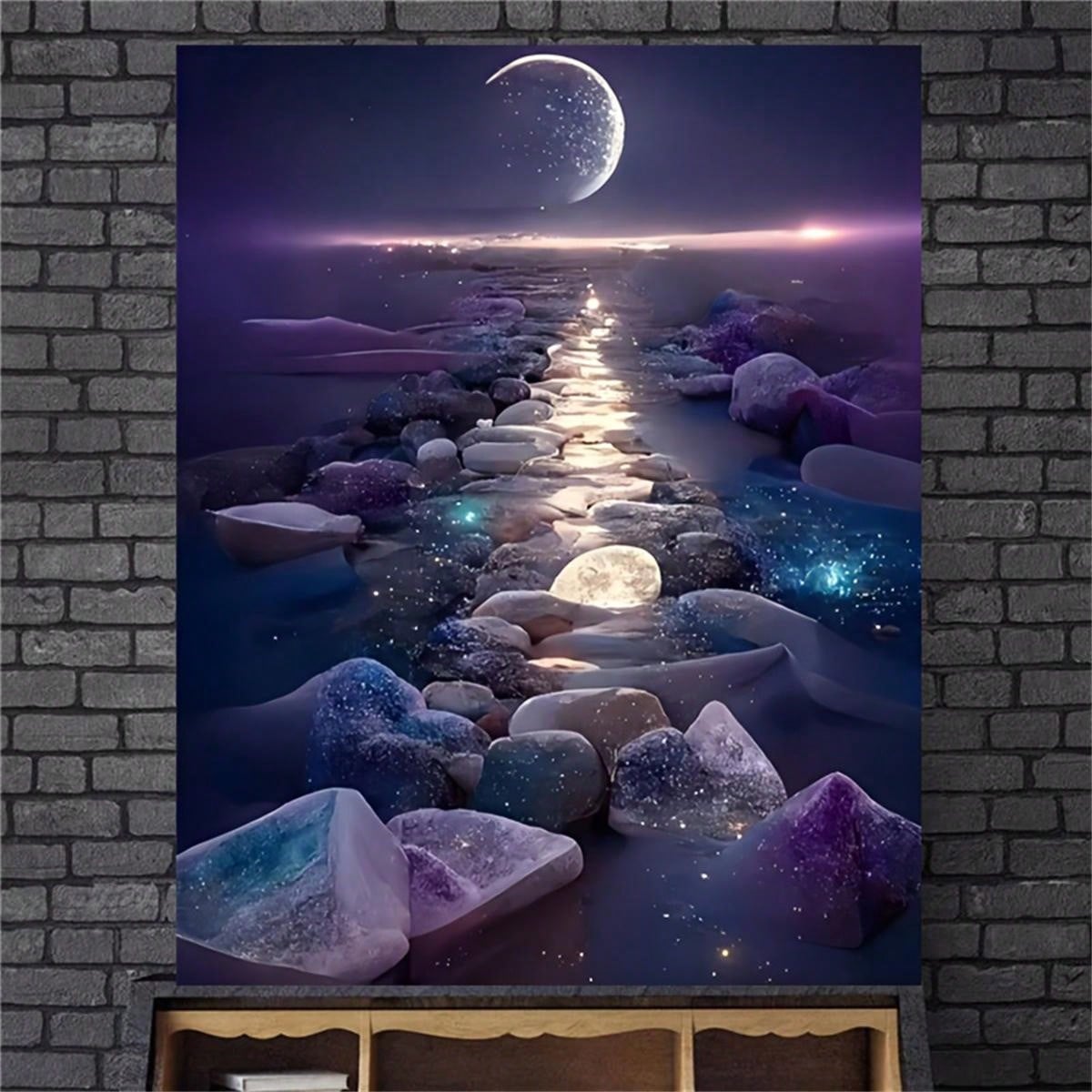 Enhance the aesthetic of any room with our Modern Art Purple Beach Canvas Print. This high-quality print features a vivid purple beach scene, bringing a touch of color and tranquility to your space.