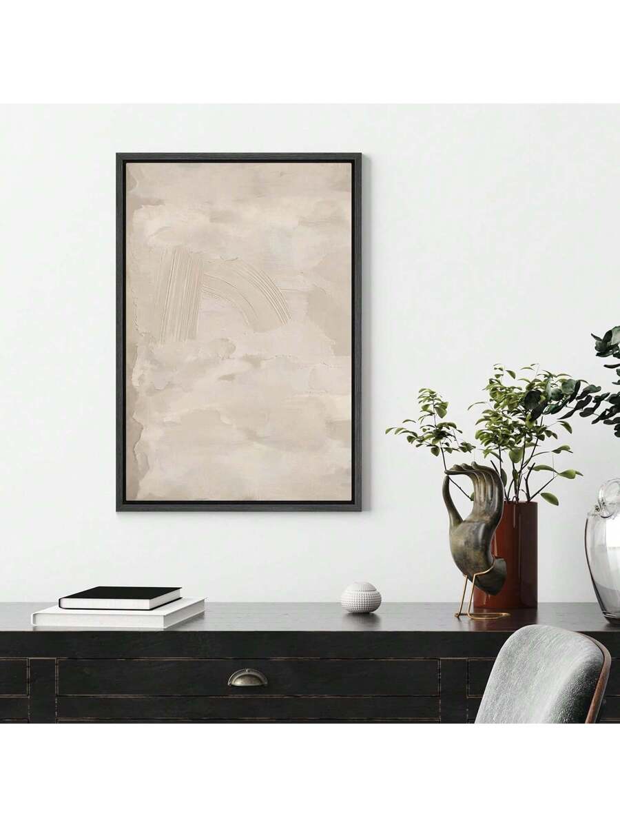 Elevate your living space with this Modern Beige Framed Canvas Wall Art, featuring a mid-century inspired tan paint stroke landscape. Its neutral tones and minimalist design seamlessly complement contemporary interiors, adding a sophisticated yet understated focal point. Crafted with a sleek beige frame, this piece enhances any room’s ambiance while reflecting expert taste in stylish home decor.