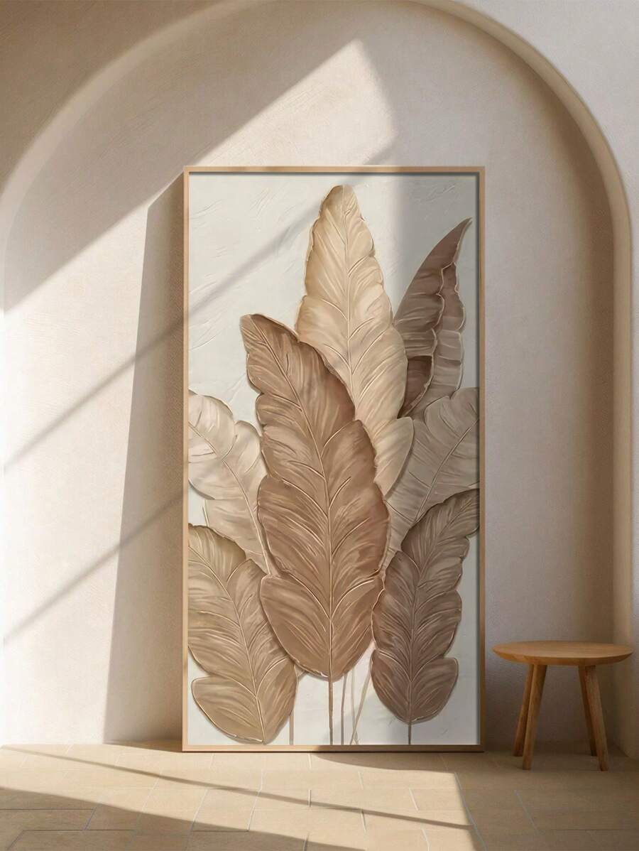 Elevate your space with this striking modern botanical canvas art featuring vibrant leaf and floral designs. The unframed print showcases multicolor graphics that bring natural elegance to any room. Crafted from durable chemical fiber material, it's perfect for living rooms, bedrooms, offices, or creative workspaces. Easy to display and versatile in style, this piece adds contemporary flair while celebrating nature's beauty. Transform your walls into a botanical sanctuary with this eye-catching artwork.
