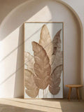 Elevate your space with this striking modern botanical canvas art featuring vibrant leaf and floral designs. The unframed print showcases multicolor graphics that bring natural elegance to any room. Crafted from durable chemical fiber material, it's perfect for living rooms, bedrooms, offices, or creative workspaces. Easy to display and versatile in style, this piece adds contemporary flair while celebrating nature's beauty. Transform your walls into a botanical sanctuary with this eye-catching artwork.