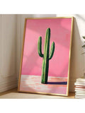 This modern cactus canvas art print is the perfect addition to any room. With a contemporary design and no need for a frame, it adds a touch of sleek elegance to your space. Made with high-quality materials, it is sure to enhance the aesthetic of any room.