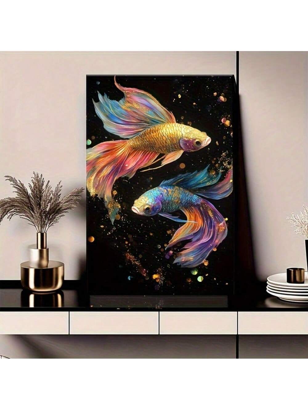 Elevate your space with this Modern Canvas Art Print featuring a beautifully framed carp design. Perfect for home, office, or seasonal decor, this piece combines contemporary style with timeless symbolism. The high-quality canvas and sturdy frame ensure durability and a polished finish, making it an ideal choice for adding a sophisticated touch to any room.