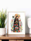 Elevate your living space with this Modern Christian Wall Art featuring a digital print of Our Lady of Guadalupe. This piece combines contemporary design with profound spiritual symbolism, making it an inspiring addition to any home decor. Perfect for those seeking to express faith through art, it offers a meaningful focal point that enriches your environment with both beauty and devotion.