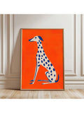 Elevate your living space with this Modern Dalmatian Dog Canvas Art, featuring a minimalist design in striking blue and orange tones. Perfect for home or dorm decor, this piece adds a contemporary touch while celebrating the unique charm of the Dalmatian breed. Its clean lines and bold colors create a sophisticated focal point that complements a variety of interior styles. Durable and easy to hang, this canvas art is an expert choice for those seeking stylish, animal-inspired wall decor.