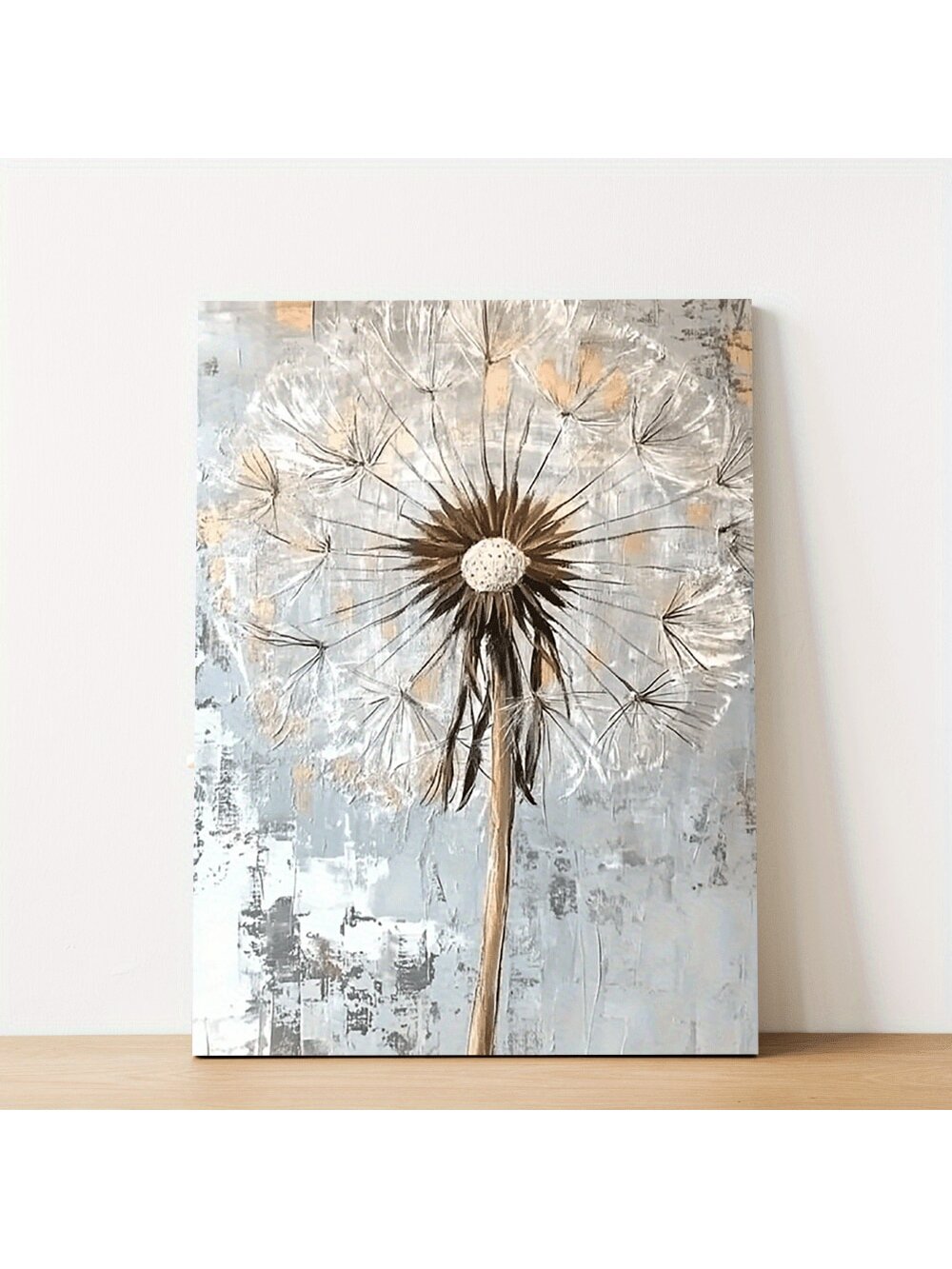 Elevate your interior with this Modern Dandelion Canvas Wall Art, designed without a frame for a sleek, contemporary look. Its delicate dandelion motif adds a subtle yet sophisticated touch, making it ideal for living rooms, bedrooms, or corridors. Crafted to complement modern decor, this piece brings a sense of calm and elegance to any space while maintaining a minimalist aesthetic.