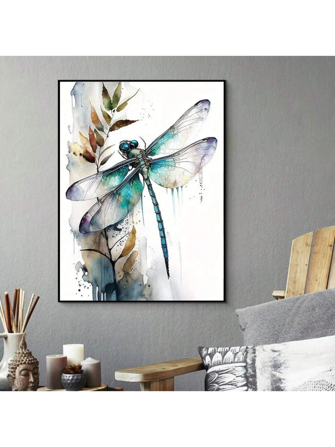 Elevate your living space with the Modern Dragonfly Canvas Art Print, a vibrant and contemporary piece designed to infuse color and sophistication into any room. This high-quality canvas features vivid hues and intricate details that capture the delicate beauty of a dragonfly, making it an eye-catching focal point. Durable and expertly crafted, it seamlessly blends modern artistry with timeless natural themes, ideal for enhancing the ambiance of your living room with a touch of elegance and dynamic energy.