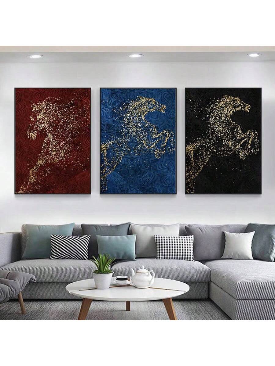 Elevate your farmhouse decor with this Modern Horse Prints Set, featuring elegant horse wall art that brings a refined rustic charm to any space. Perfectly suited for bedrooms, these prints offer a sophisticated touch that complements both traditional and contemporary interiors. An ideal gift for horse lovers and those seeking tasteful, nature-inspired artwork to enhance their home ambiance./174555038002987f3b7d5ea97f48a3df95de7664b9_square.jpg