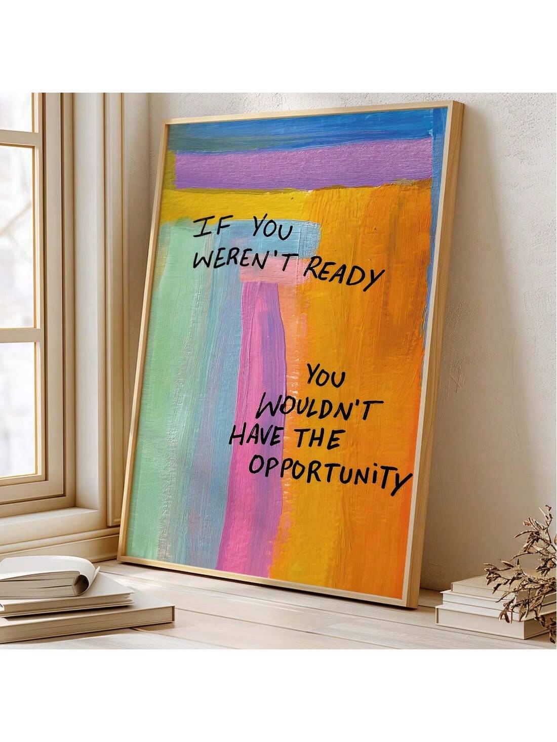 Expertly crafted with modern design, this frameless canvas art inspires growth and education. Perfect for any space, this piece serves as a constant reminder to strive for personal improvement and progress. Elevate your decor with this beautiful and meaningful piece.