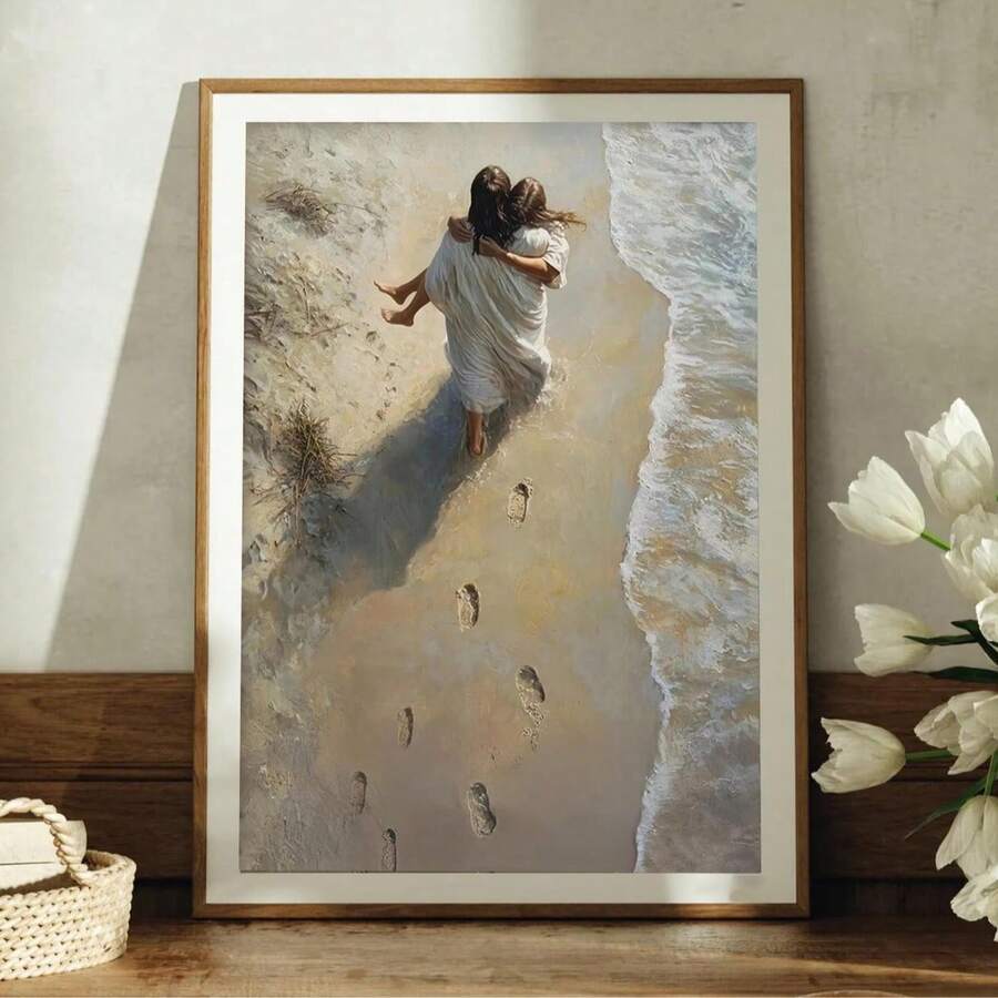 Bring spiritual inspiration into your home with this striking Modern Jesus Christ Portrait Painting. Rendered in rich multicolor tones, this contemporary figure artwork combines faith-centered imagery with modern aesthetic appeal. Crafted on premium canvas, it's available as both a framed picture and unframed painting to suit your space and style preferences.&nbsp;