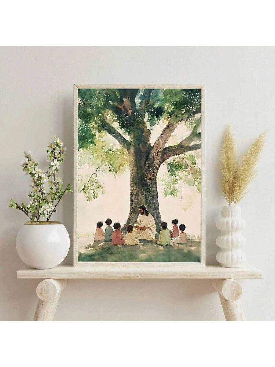 Bring faith and inspiration into your space with this Modern Jesus and Children Canvas Wall Art. Perfect for homes, schools, nurseries, and spiritual spaces, this minimalist Christian decor piece combines meaningful imagery with contemporary design. Available in multicolor tones, this canvas features a thoughtful composition that resonates with families and faith communities.