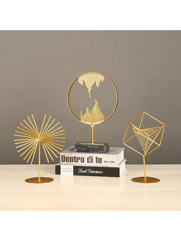 Upgrade your home and office decor with our Modern Metal Ornaments. Made with high-quality materials, they add a touch of luxury to any space. Display them proudly to elevate your interior design. Modern, sleek, and elegant, these ornaments are a must-have for every stylish space.