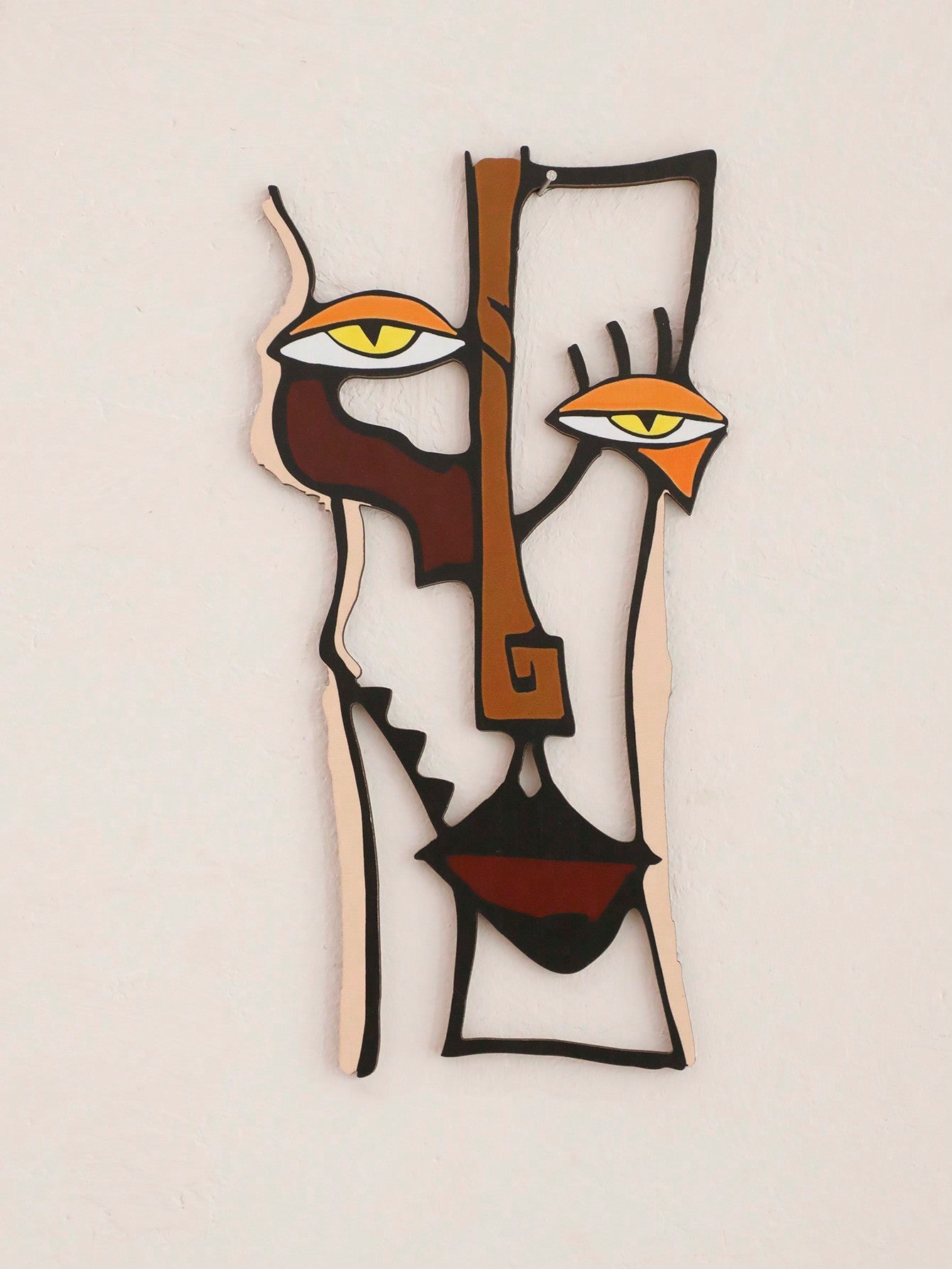 Add a unique touch to your home or office decor with our Modern Minimalist Abstract Face Wall Art. Handcrafted from wood, this stunning sculpture showcases a contemporary abstract face design that will elevate any space. Bring a modern and artistic vibe to your interior with this one-of-a-kind piece.