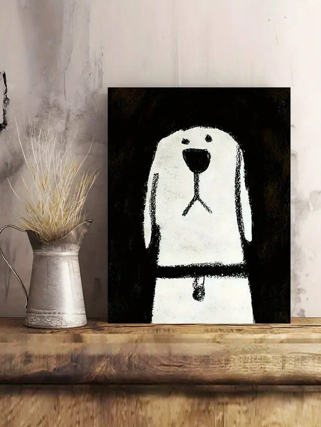 Elevate your home décor with our Modern Minimalist Dog Canvas Poster. With its chic frameless design, this wall art adds a touch of elegance to any room. Made with high-quality canvas, it's durable and easy to clean. Transform your space with this stunning and stylish piece.