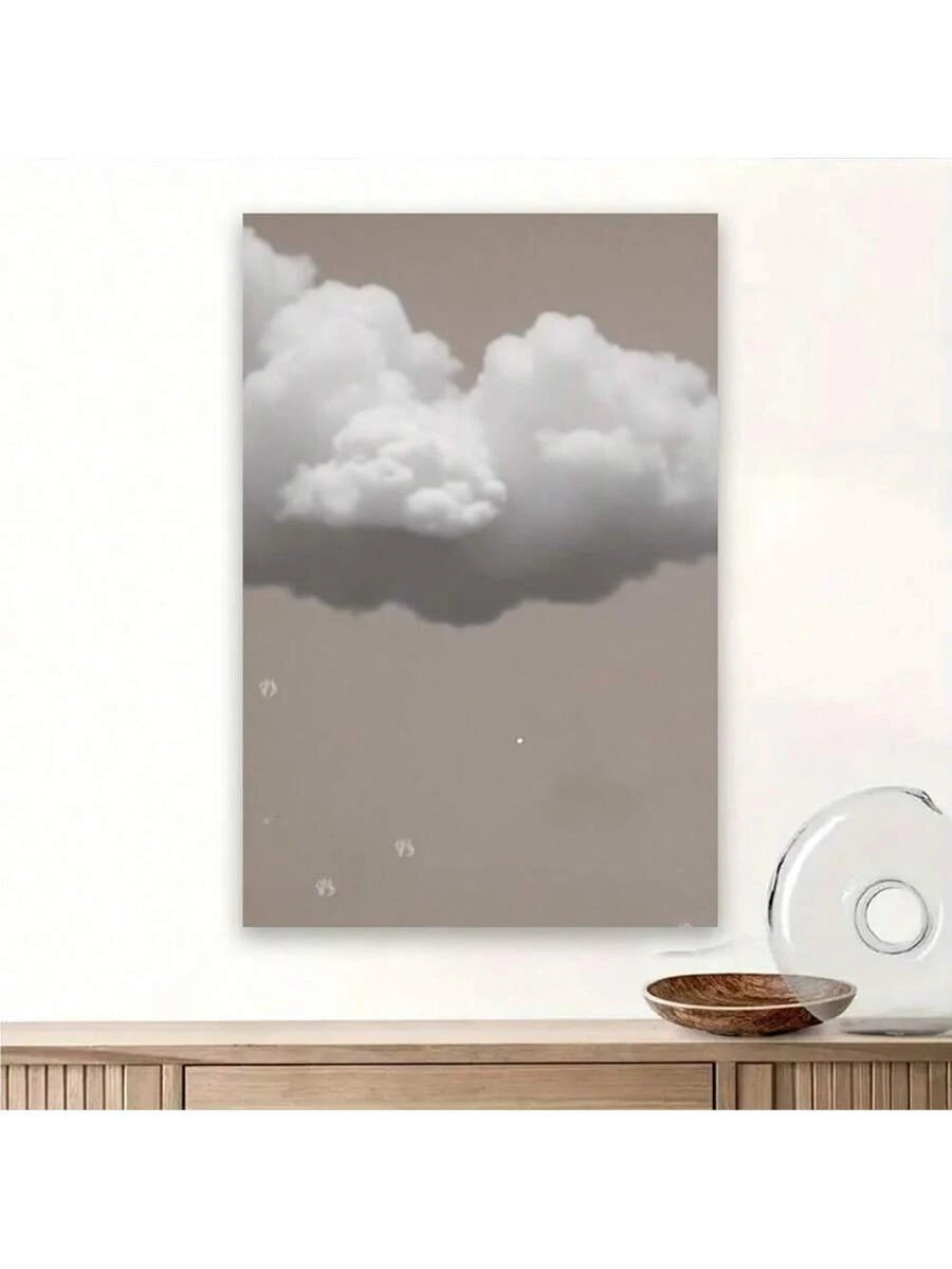 Enhance your living space with our Modern Minimalist Framed Clouds Wall Art Poster. Featuring a serene blue sky, this elegant piece adds a touch of calmness to your room. Perfect for the living room, bedroom, or home office, it's the perfect addition to any modern decor.