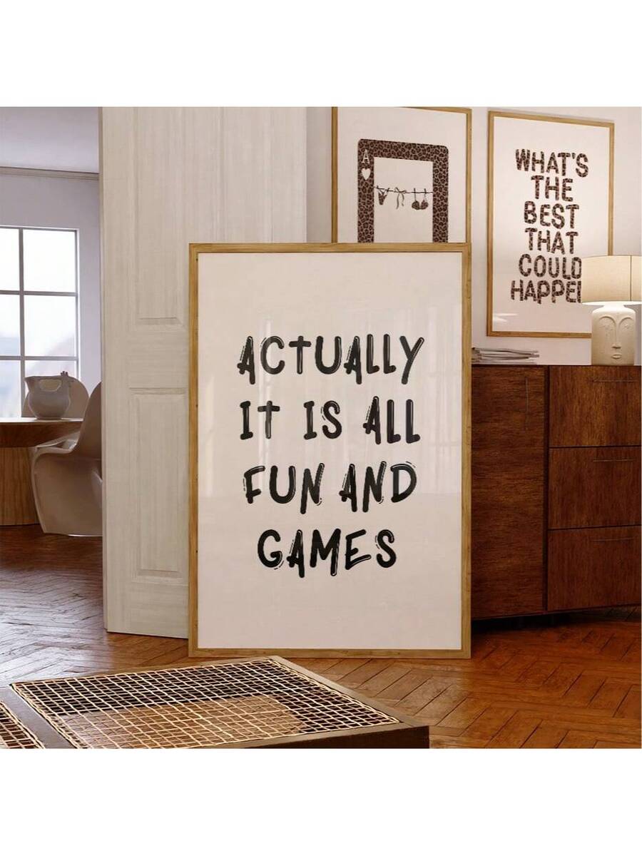 Transform your space with this modern minimalist wall print featuring an inspiring quote. The frameless design brings contemporary elegance to any room—whether it's your living room, bedroom, home office, or dorm. Printed on quality canvas with crisp lettering, it complements any décor style while adding personality and motivation to your walls. A versatile piece perfect for creating a calm, focused atmosphere in your home.