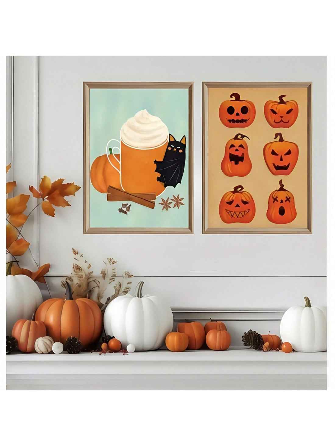 Elevate your Halloween decor with these Modern Minimalist Canvas Prints featuring sleek pumpkin and bat designs. Crafted to blend seamlessly with contemporary interiors, this wall art adds a subtle yet festive touch to any room. Perfect for those who appreciate understated seasonal style, these prints offer a sophisticated way to celebrate Halloween without overwhelming your space.