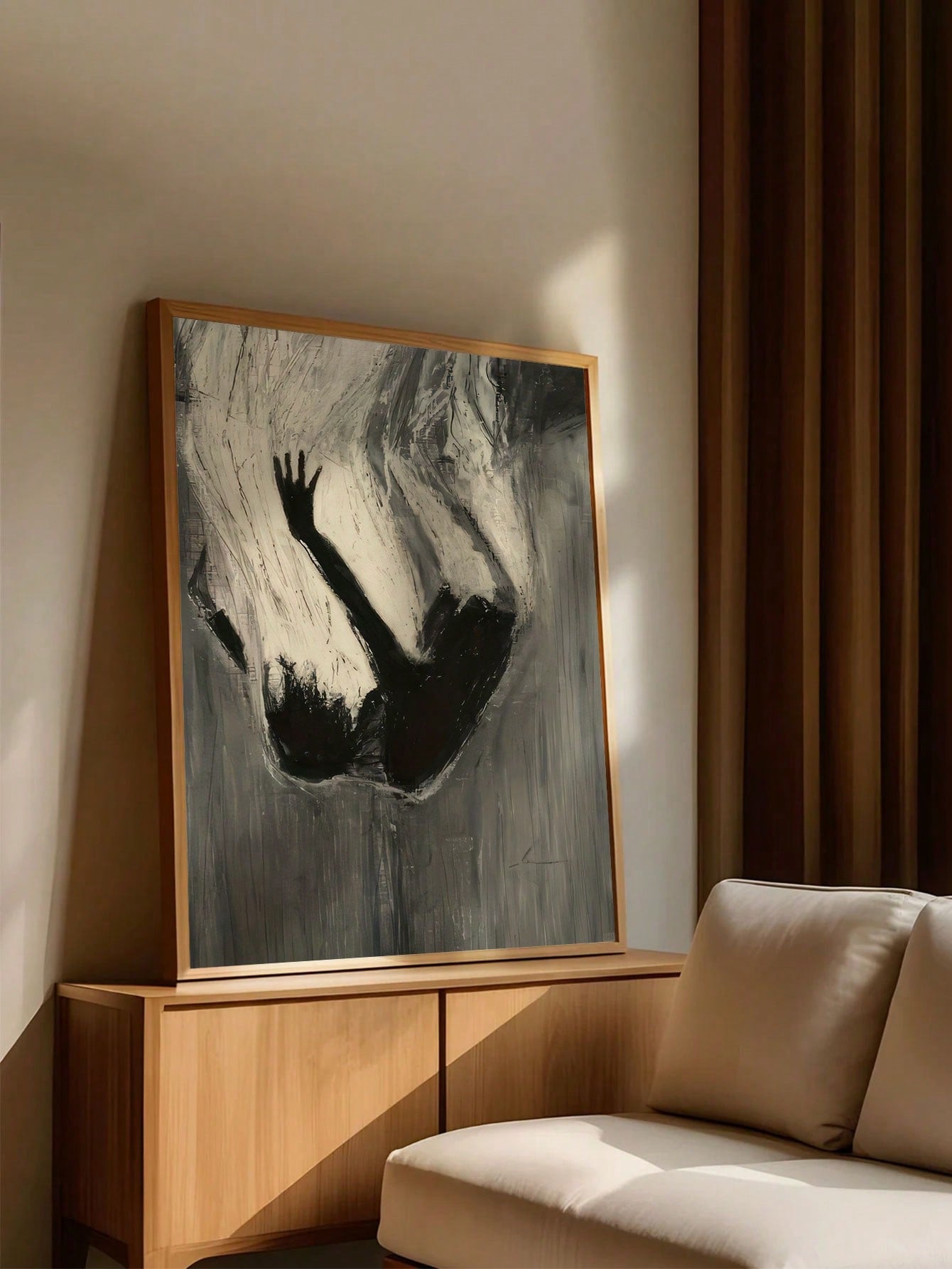 Add a touch of sophistication and style to your home decor with our Modern Monochrome Embrace Abstract Canvas Poster Art. Expertly designed and crafted, this art piece features a sleek and contemporary monochrome design that will complement any space. Elevate your home with this stylish and timeless addition