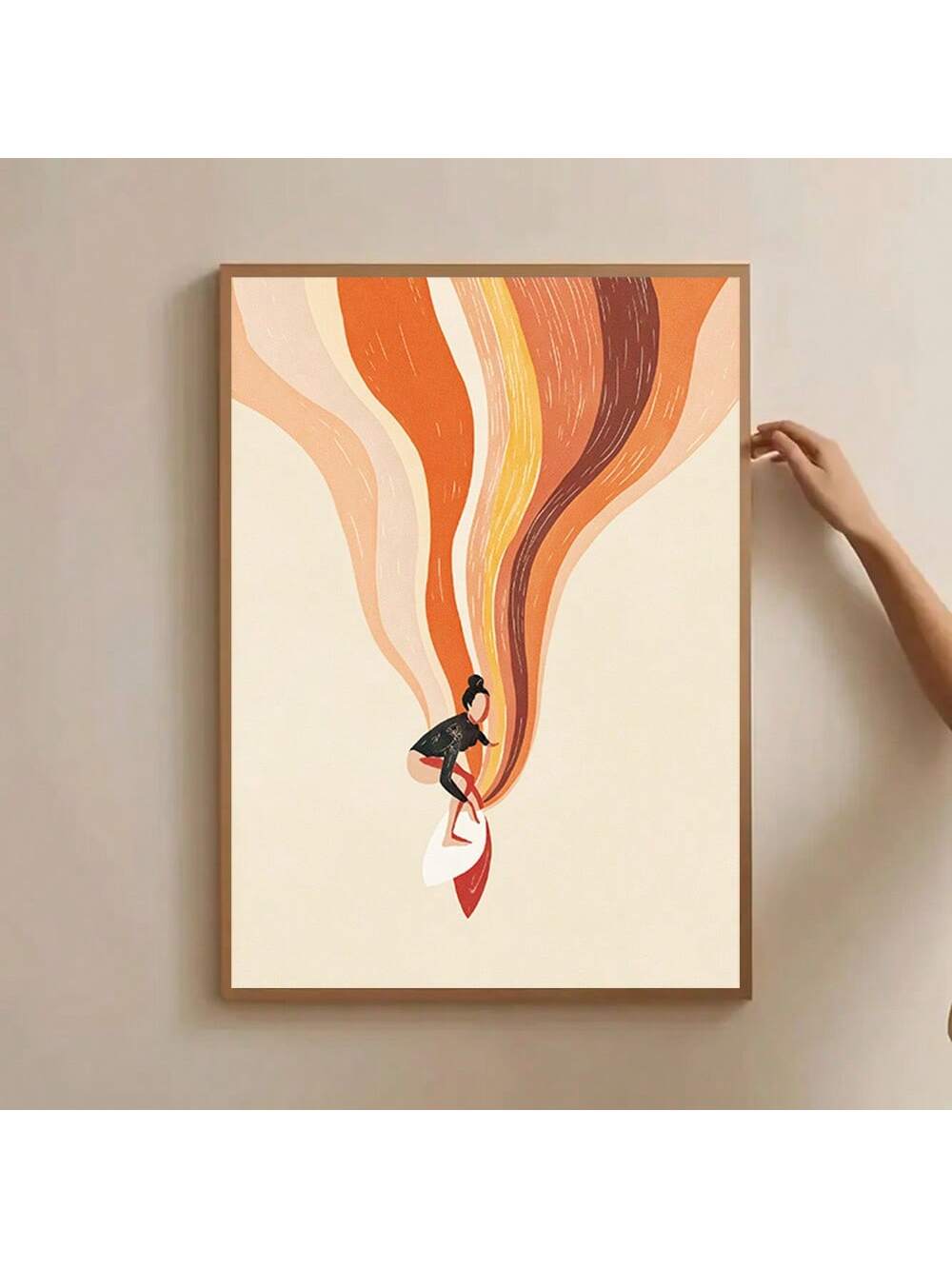 Elevate your space with this Modern Nordic Minimalist Surfing Girl Canvas Art, designed to bring a sleek, contemporary vibe to any home or office. Its clean lines and subtle color palette embody Nordic simplicity while capturing the dynamic spirit of surfing. Perfect for those seeking refined décor that inspires calm and creativity, this canvas art adds a sophisticated touch without overwhelming your environment.