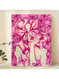 Elevate your wall decor with our Modern Pink Butterfly Woman Portrait Canvas Art. This elegant piece adds a touch of sophistication to any room, making it perfect for bedrooms, living rooms, and offices. The beautiful butterfly and woman portrait design adds a sense of tranquility and style.