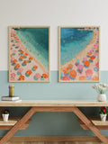 Enhance your living space with this Modern Summer Beach Canvas Art Set, featuring two vibrant sunbathing-themed posters. Perfectly sized for living rooms or dorms, these high-quality canvas prints bring a refreshing coastal vibe indoors. Their contemporary design complements various decor styles, creating a relaxing atmosphere that evokes the warmth and tranquility of summer days by the sea. Durable and easy to hang, this set offers an effortless way to elevate your environment with expert-curated beach-ins