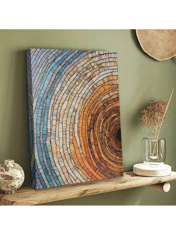 Enhance your home or office with our Modern Tree Ring Abstract Art Canvas Poster. The neutral colors will elevate your space, providing a sophisticated and modern touch. The unique design, inspired by tree rings, is a statement piece that will add depth and